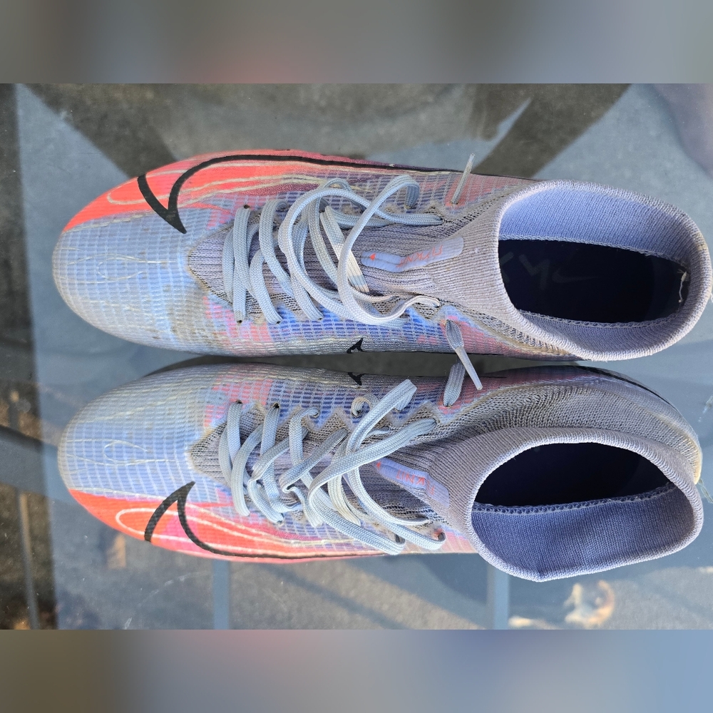 nike mercurial superfly 8 academy km mbappe cleats us 12 purple soccer